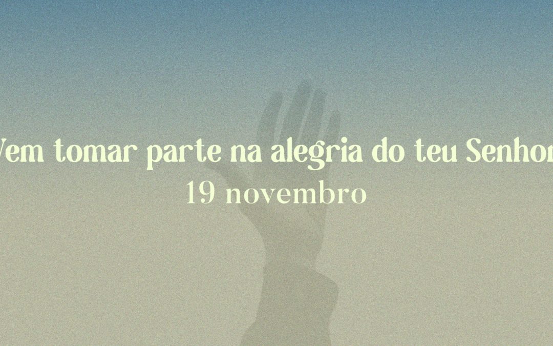 (h)Ora no Moinho: dia 19 de novembro